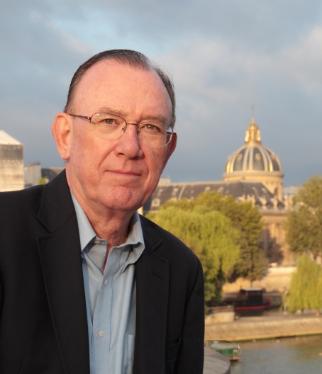 John Pearce Author portrait on Pont Neuf, Paris