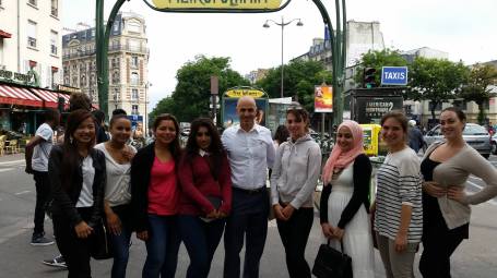 gary lee kraut and CUNY students july 2014