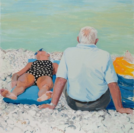 Maillot à pois - 2016 - 100x100cm